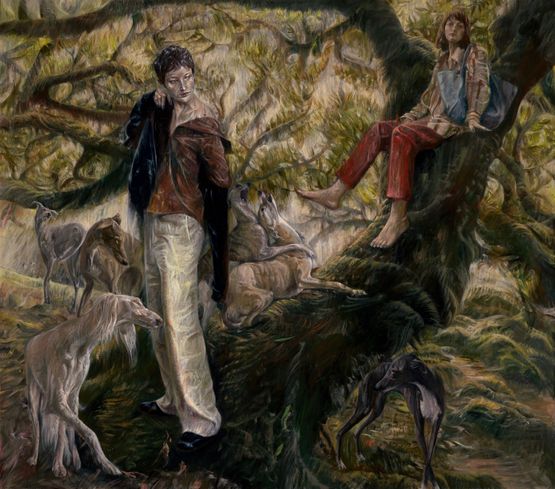 Meandering in the Rainforest by Yang Yifan contemporary artwork Painting