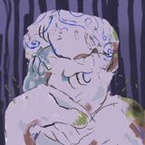 Blueberry by Jordan Rubio contemporary artwork painting