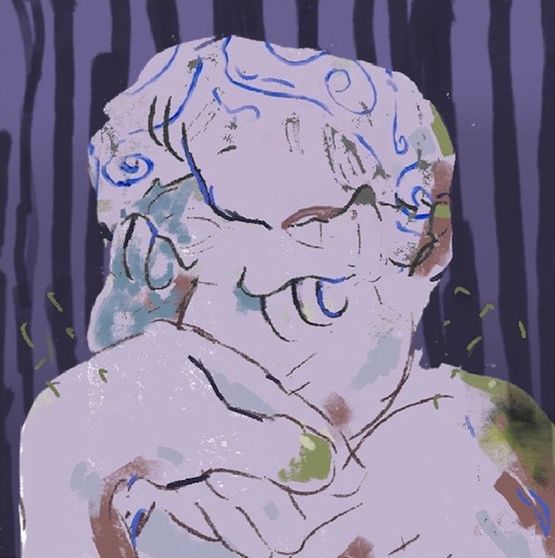 Blueberry by Jordan Rubio contemporary artwork Painting