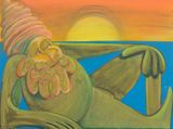 Sun Bather by Antone Konst contemporary artwork painting