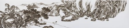 Imitating Old Man and Crane by Tang Yin Ming Dynasty by Chen Chun-Hao contemporary artwork Painting