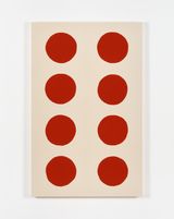 Eight Red Circles by Adelaide Cioni contemporary artwork textile