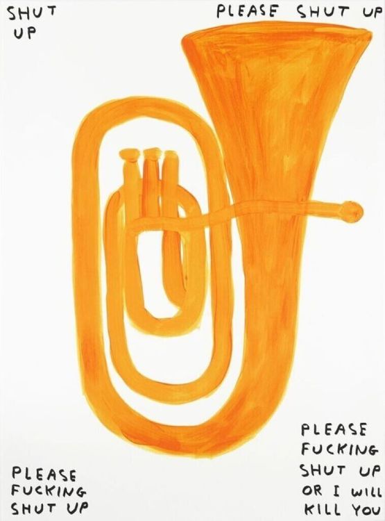 Shut Up by David Shrigley contemporary artwork Print