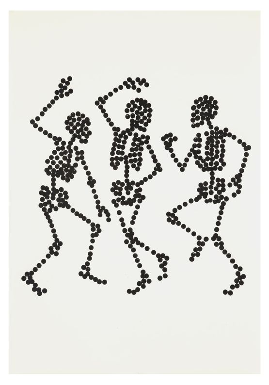 Dance to Dust Drawings 02 by Carlos Amorales contemporary artwork Works on Paper