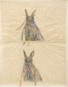 Everywhere double rabbit by Kiki Smith contemporary artwork Works on Paper