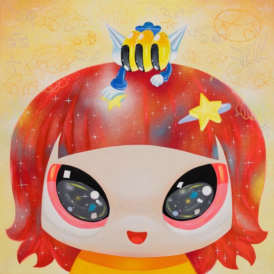Stargirl by Parinya Sirisinsuk Benzilla contemporary artwork Painting