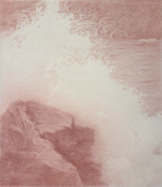 Ocean and Rock by Shan Weijun contemporary artwork Painting