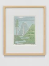 Half Dome with Devils Tower by John Dilg contemporary artwork works on paper drawing