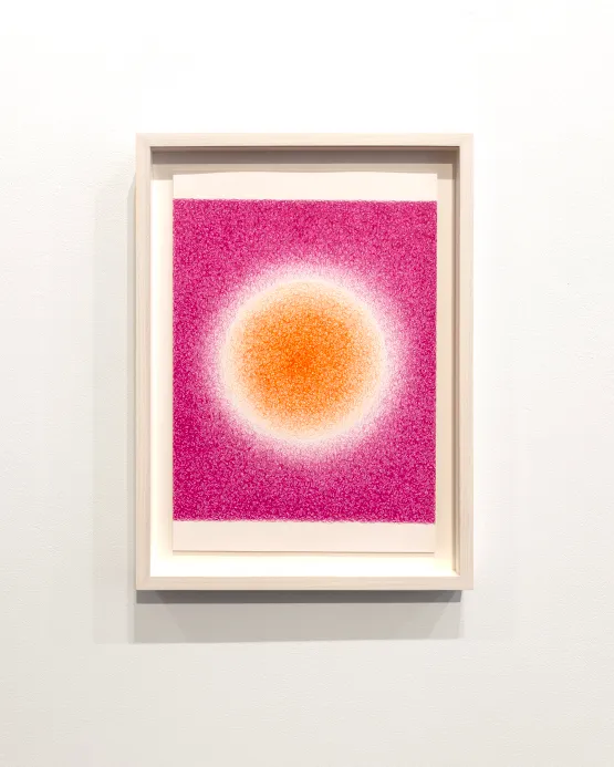 Circular glow pink-orange by Ignacio Uriarte contemporary artwork Works on Paper