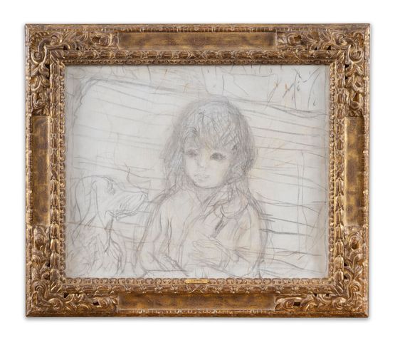 Isabelle Lecomte du Nouy avec le chien de lartiste au Cannet by Pierre Bonnard contemporary artwork Painting