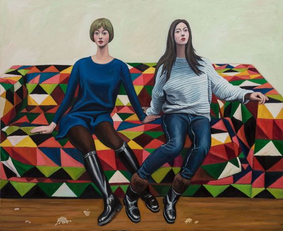 Girlfriend by Qin Qi contemporary artwork Painting