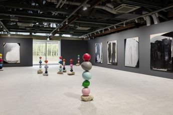 Contemporary art exhibition Gimhongsok Short People at Kukje Gallery Busan South Korea