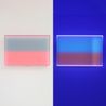 Colormirror satin pink glow violafuchsia by Regine Schumann contemporary artwork Sculpture