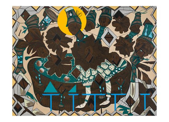 Found Buried 10 by Lari Pittman contemporary artwork Painting