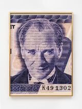 Cant Take My Eyes Off You From Love Song From Time Of Crisis Series Turkey Banknote by Carlos Aires contemporary artwork sculpture photography