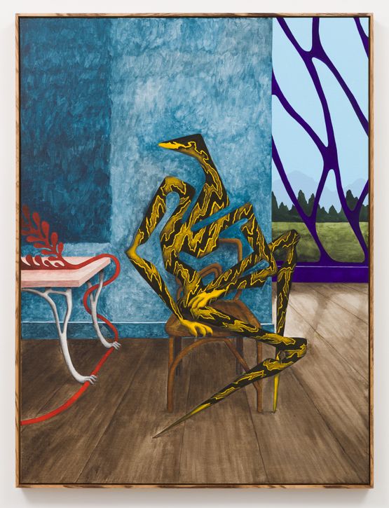 Suspended in the vision of the Stoneman by Alejandro Cardenas contemporary artwork Painting