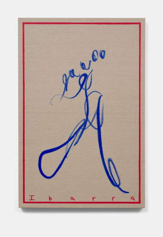 Blue Dancer II Blue Planet by Elizabeth Ibarra contemporary artwork Painting