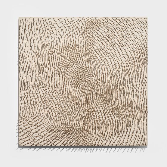 Bewegtes Feld II by Gunther Uecker contemporary artwork Painting