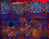 Extant Maculata Landscape by LoVid contemporary artwork painting print textile