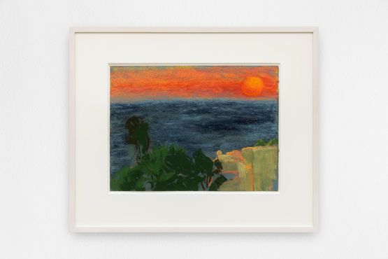 Sunset Near Profitis Ilias by Nicole Wittenberg contemporary artwork Works on Paper