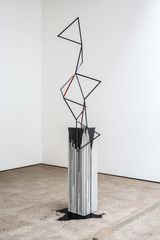 Tranquillity Now black by Eva Rothschild contemporary artwork sculpture