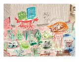 Ink Test 19th to 21st March by David Hockney contemporary artwork print works on paper