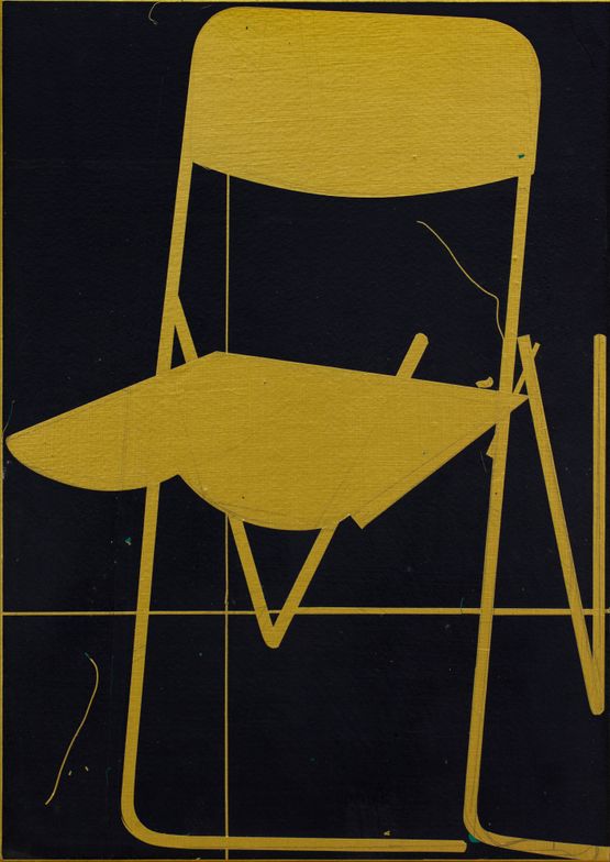 Divide Gold The Gold Chair by Leng Guangmin contemporary artwork Works on Paper