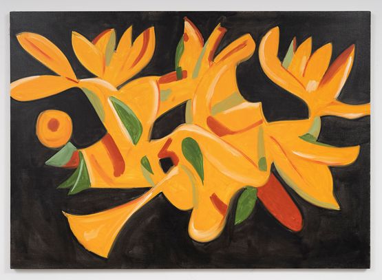 Orange Lily by Alex Katz contemporary artwork Painting