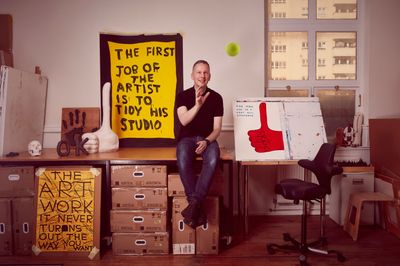 David Shrigley Serves 8000 Tennis Balls in Melbourne