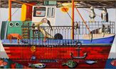 Grote vissersboot by Kristof Santy contemporary artwork Painting
