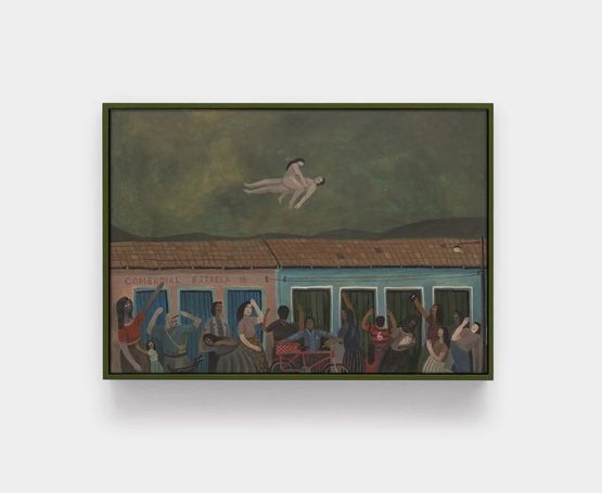 Chocando a cidade Shocking the Town by Romildo Rocha contemporary artwork Painting