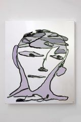 grey guardian by Tom Polo contemporary artwork painting