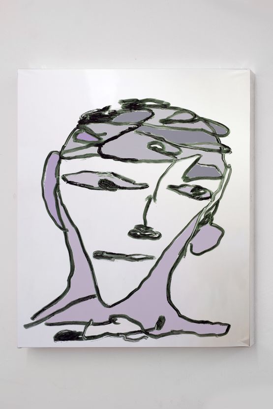 grey guardian by Tom Polo contemporary artwork Painting