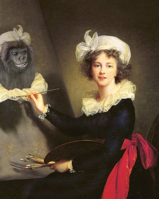 The Real Guerrillas The Early Years AKA Elisabeth Louise Vigee Le Brun by Petah Coyne And Kathy Grove contemporary artwork Print
