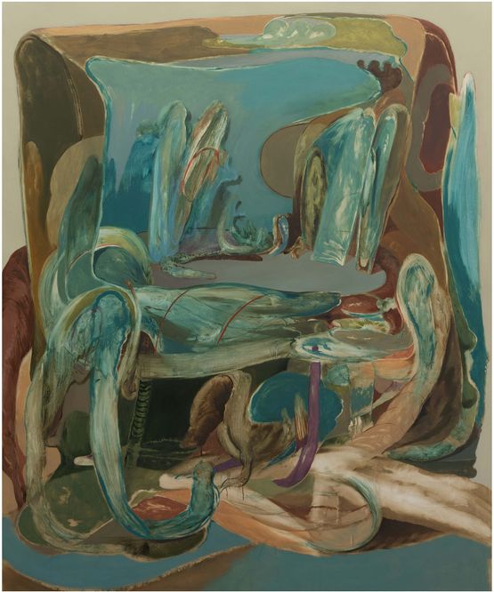 Sitting on the moving box by Teresa Murta contemporary artwork Painting