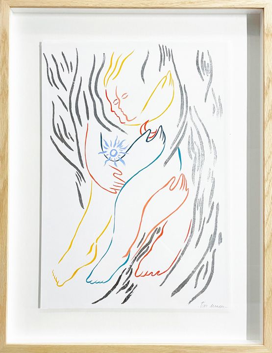 La Vallee Marceline Desbordes-Valmore by Tess Dumon contemporary artwork Works on Paper