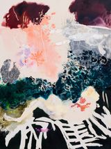 Pearls that were eyes by Araminta Blue contemporary artwork painting works on paper