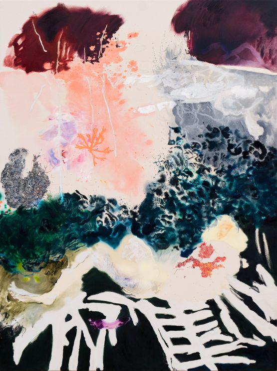 Pearls that were eyes by Araminta Blue contemporary artwork Painting