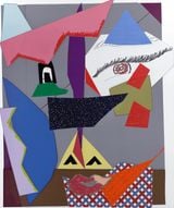 Tete de Femme 12 by Mickalene Thomas contemporary artwork painting