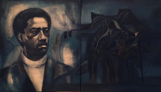 Revolution unborn Bobby Seale Black Panther by Vikrant Bhise contemporary artwork Painting