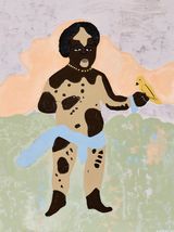 Radiant flesh of being you are worthy of love by Cassi Namoda contemporary artwork painting