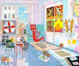 Keith Harings Studio Cable Building 2 by Damian Elwes contemporary artwork painting