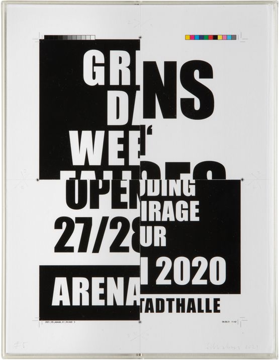 Get-togehter Flyer by Hans Schabus contemporary artwork Painting