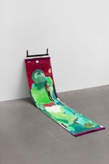 I am Lying by Miao Miao contemporary artwork painting textile works on paper