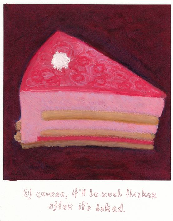 Of Course Itll Be Much Thicker After Baking by Bianca Kennedy contemporary artwork Drawing