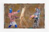 Sanur beach after Le Mayeur  Ni Pollok by Ashley Bickerton contemporary artwork painting