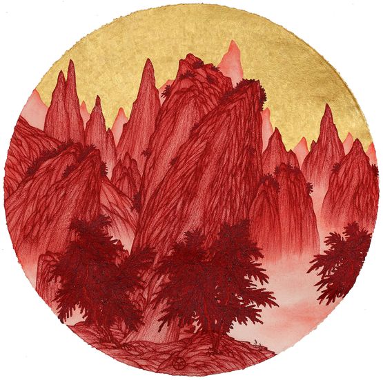 Small Landscape  Central Cliffy by Yao Jui-Chung contemporary artwork Painting
