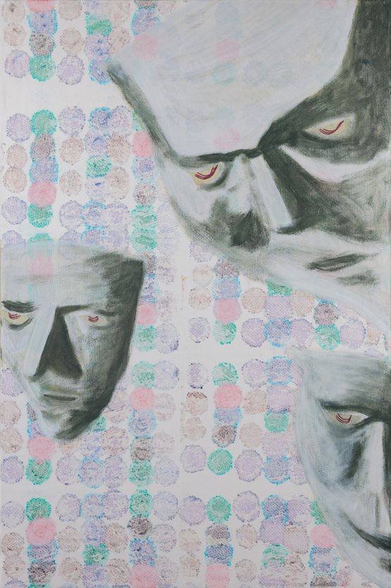 Disdaining Masks by Shaan Ken Rao contemporary artwork Painting