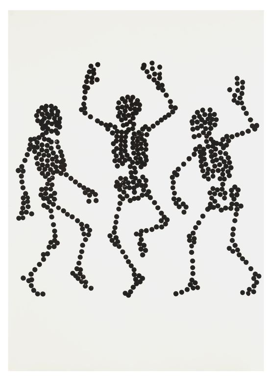 Dance to Dust Drawings 11 by Carlos Amorales contemporary artwork Works on Paper