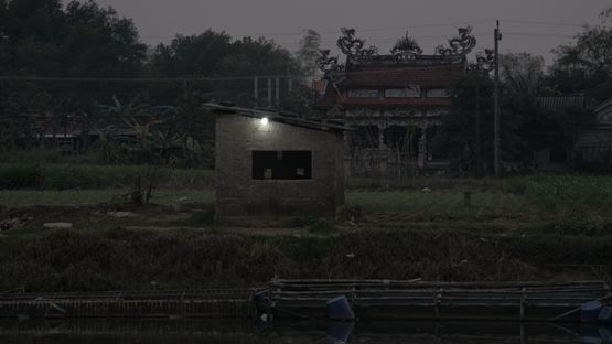 Riverside Huts by Atsushi Yamamoto contemporary artwork Moving Image